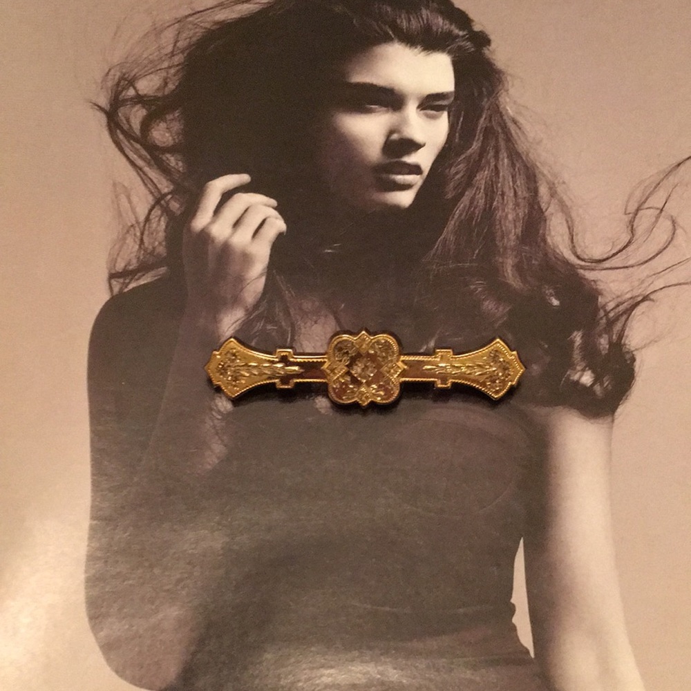 Antique 10k  1 -20  GF  gold brooch by  F.M.CO